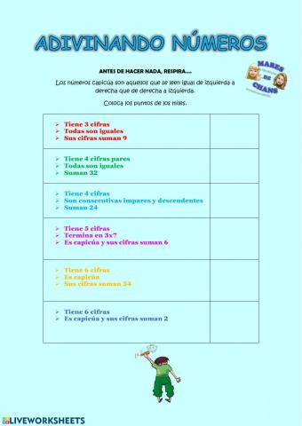 Adivinando números