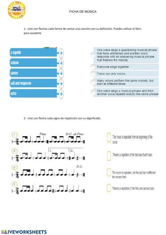 forma de cantar y repeticiones
