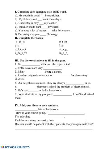 Outcomes, Elementary, Unit 6 Voc