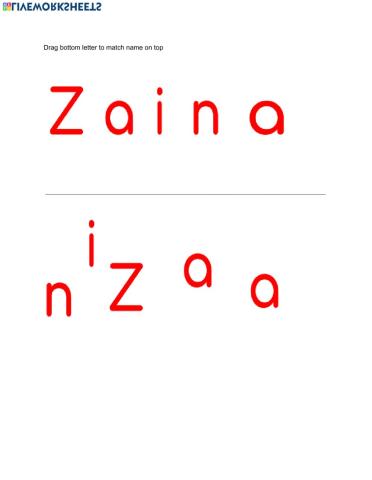 Zaina name matching