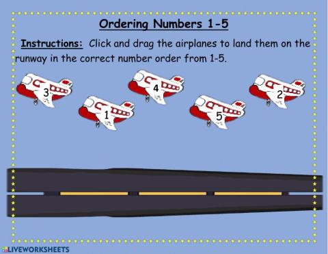 Ordering Numbers 1-5