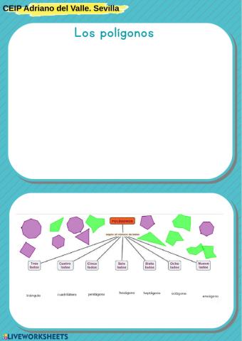 Clasifica polígonos según su número de lados
