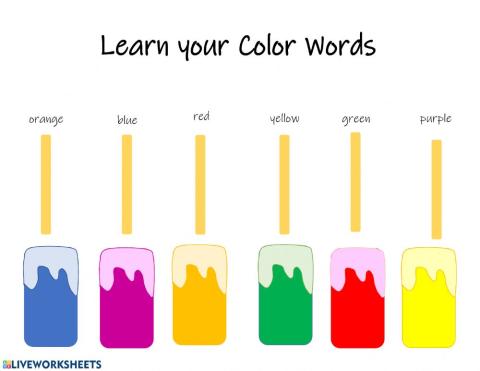 Learn your Color Words