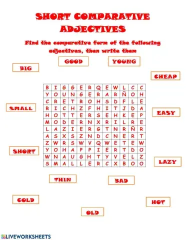 Comparative adjectives