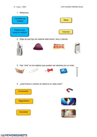 Test ciencias naturales tema 9