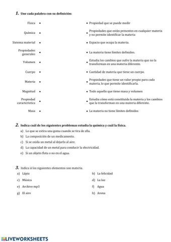 FyQ 2º ESO - Ficha nº 1 