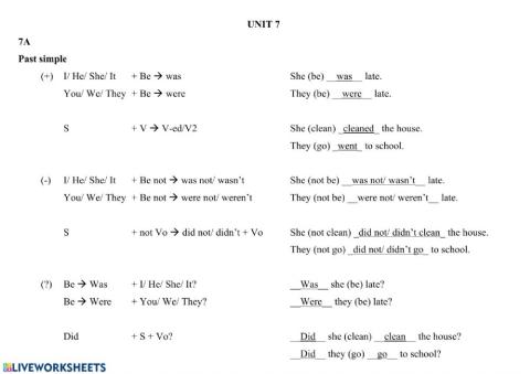 Past simple - Past continuous