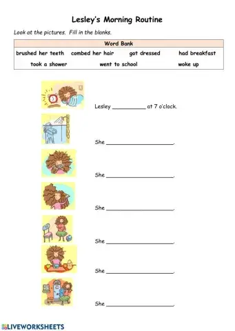 Lesley's Morning Routine