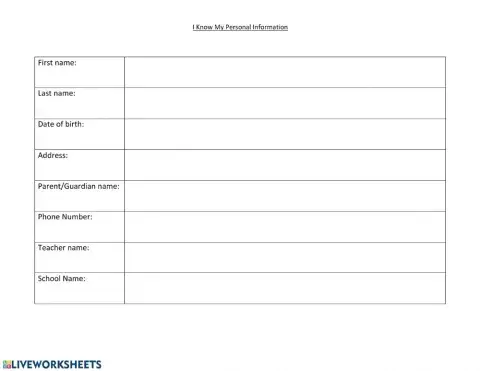 Filling out an ID form
