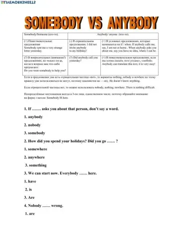 Somebody Anybody Nobody