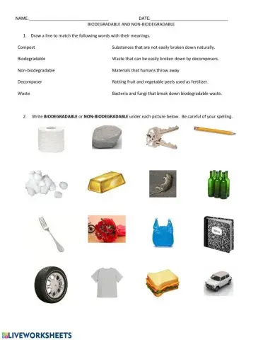 Biodegradable and non-biodegradable