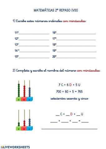 MATEMÁTICAS.REPASO 8