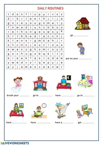 Routines Wordsearch