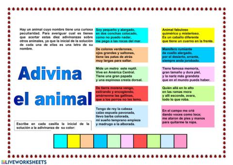Adivinar animales