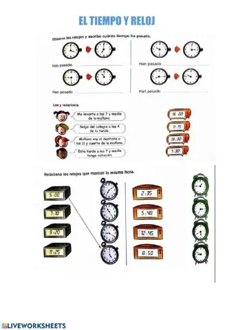 El tiempo y el reloj