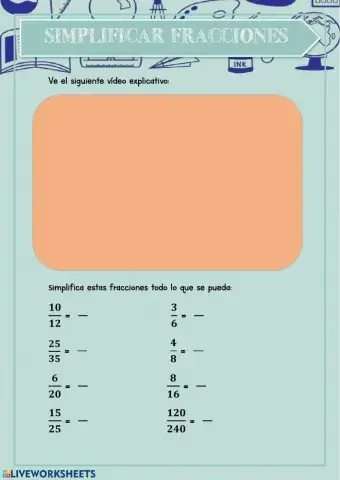 Simplificar fracciones