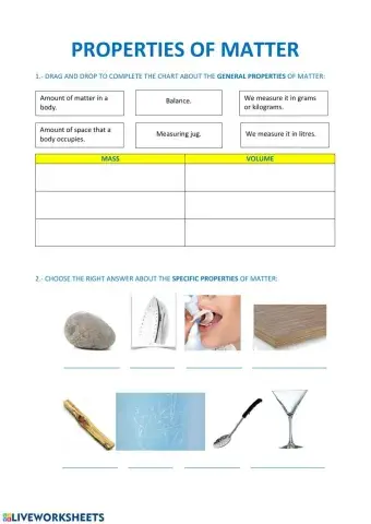 Properties of matter