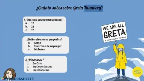 ¿Qué sabes sobre Greta Thunberg?