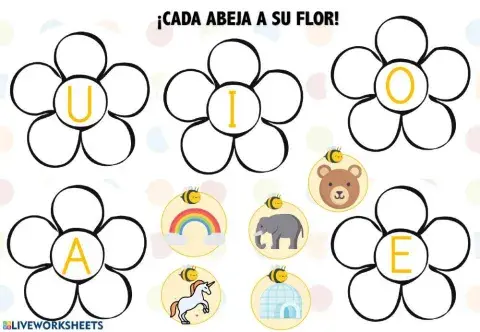 Cada abeja a su flor