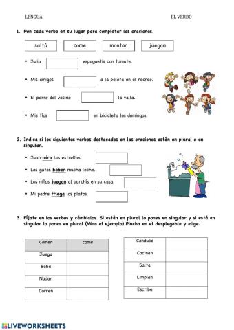 Los verbos