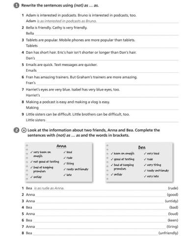 Grammar review Comparative as...as