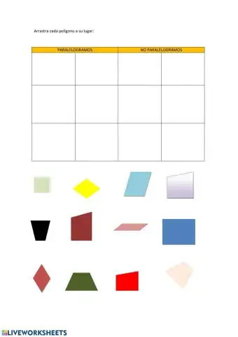 Paralelogramos- No paralelogramos