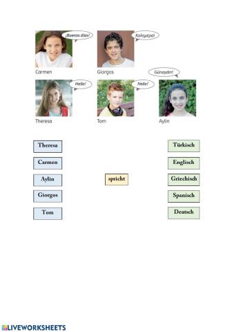 Die Länder und Sprachen