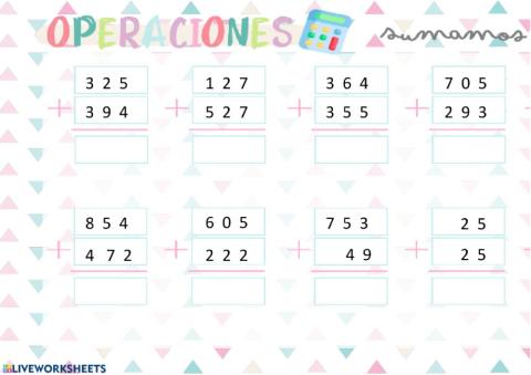 Sumas Semana 4-8 de mayo