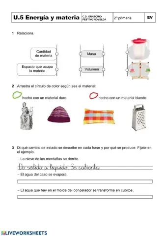 Unidad 5: naturales 2º