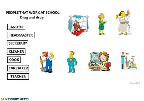 People that work at school.