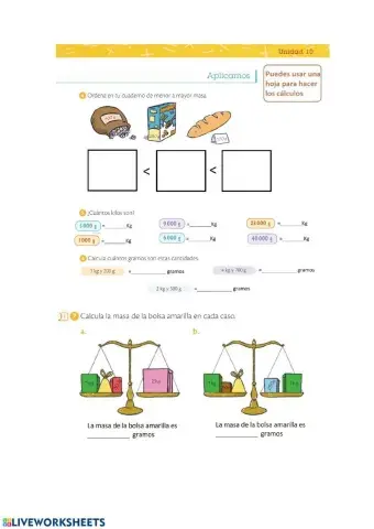 El Kilogramo y el gramo