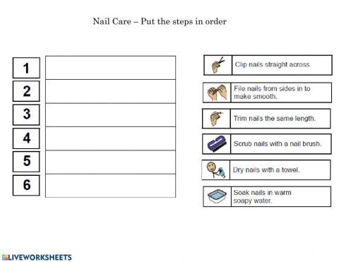 Nail Care Order Practice