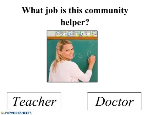 Community Helpers Acitivty