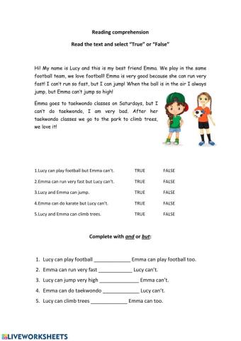 Reading comprehension