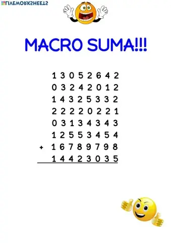 Macro suma