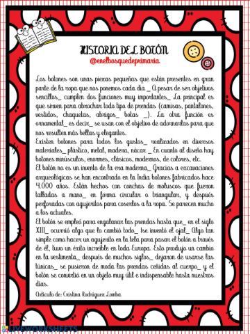 Signos de puntuación: historia sobre el botón