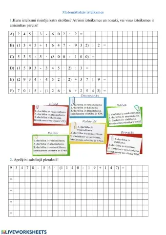 Matemātiskās izteiksmes