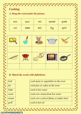 Cooking vocabulary