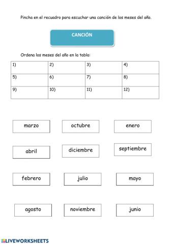 Meses del año