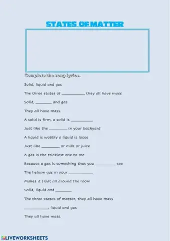 The three states of matter