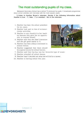 The most outstanding pupils of my class.