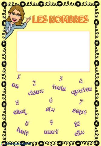 Les nombres 0 - 10