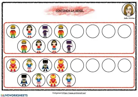 Sigue la serie superhéroes