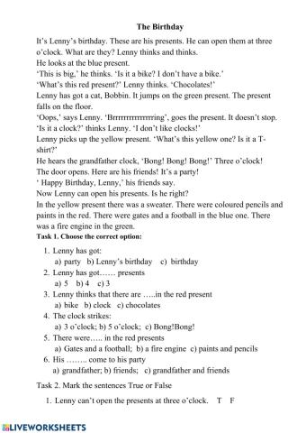 Reading Comprehension