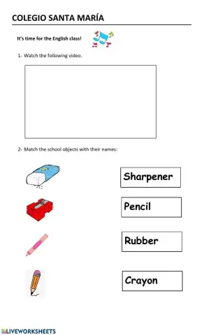 It's time for the English class