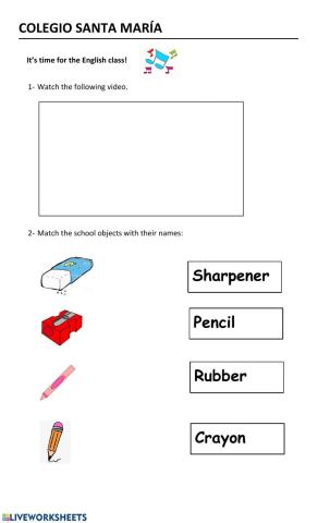 It's time for the English class