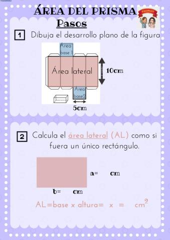 Área del prisma