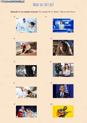 Professions vocabulary - speaking