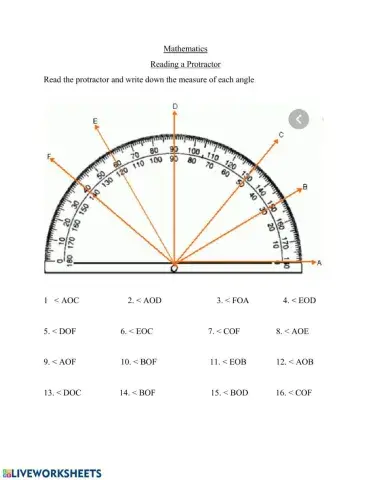 Reading s protractor