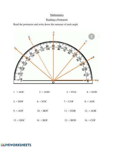 Reading s protractor